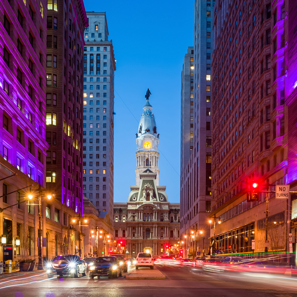 La torre del Municipio, Filadelfia, USA 