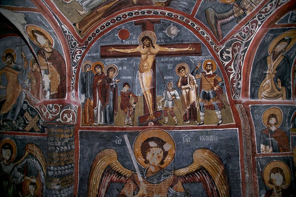 La chiesa oscura a Goreme Cappadocia