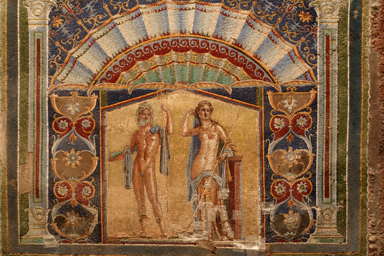 mosaico Nettuno Anfitrite Ercolano