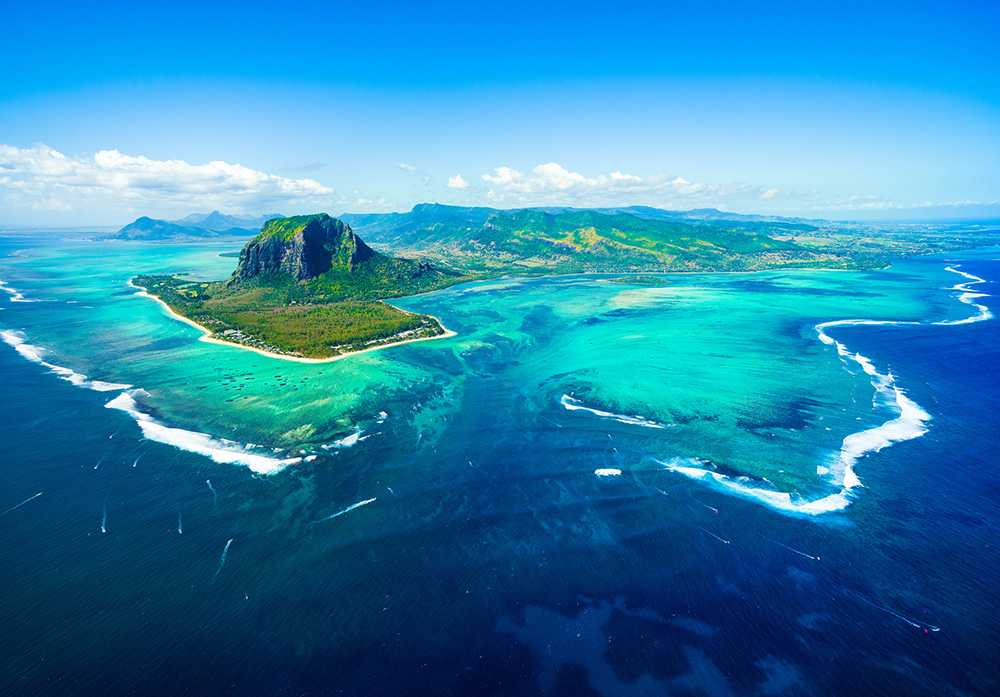 Mauritius dall'alto