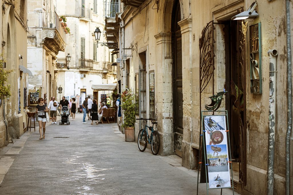 vie del centro storico di Lecce