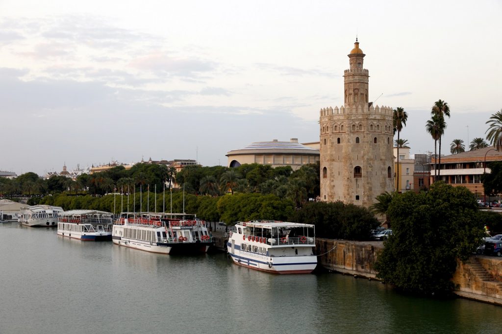 Siviglia, Torre dell’Oro e fiume Guadalquivir 