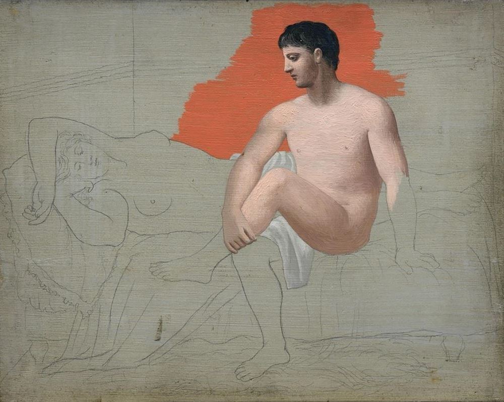 Picasso Homme regardant une femme endormie