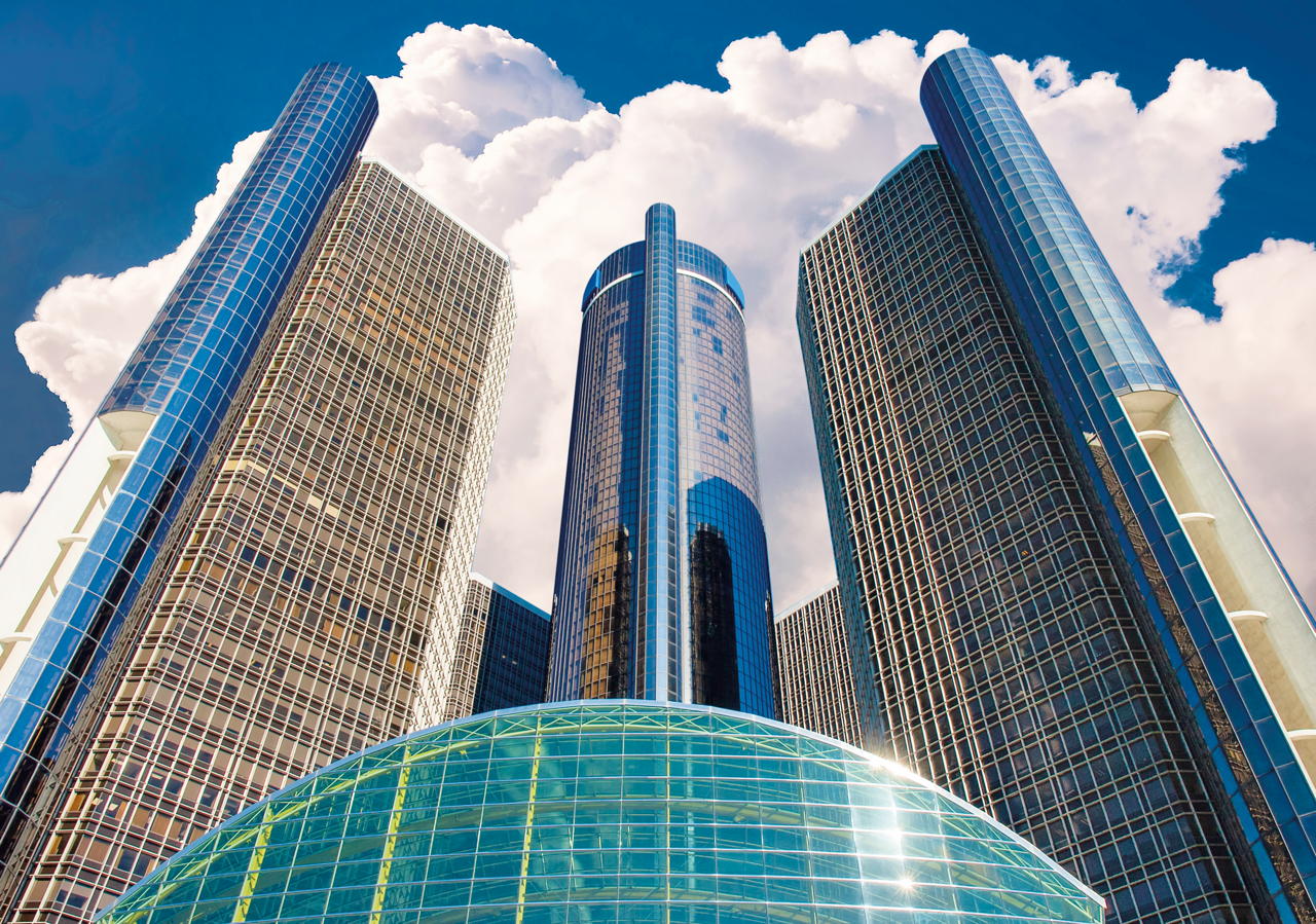 grattacieli avveniristico Renaissance Center di Detroit