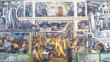 affresco Diego Rivera Detroit Institute of Arts Michigan