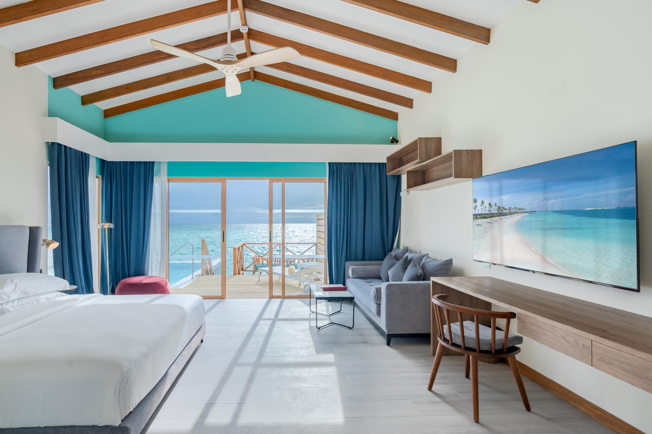 Villa sulla spiaggia al Joy Island resort Maldive 