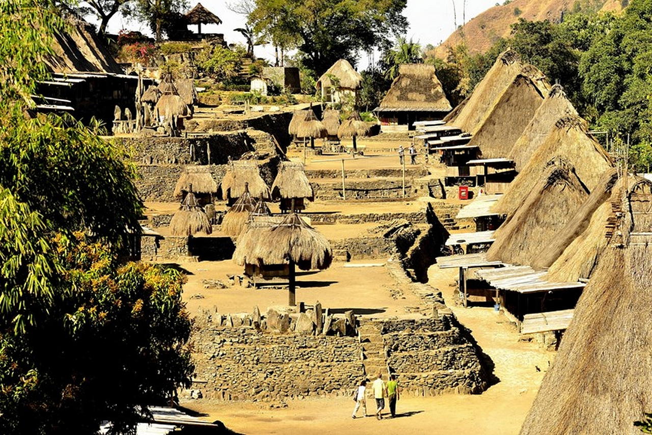 Il tradizionale villaggio di Bena Indonesia