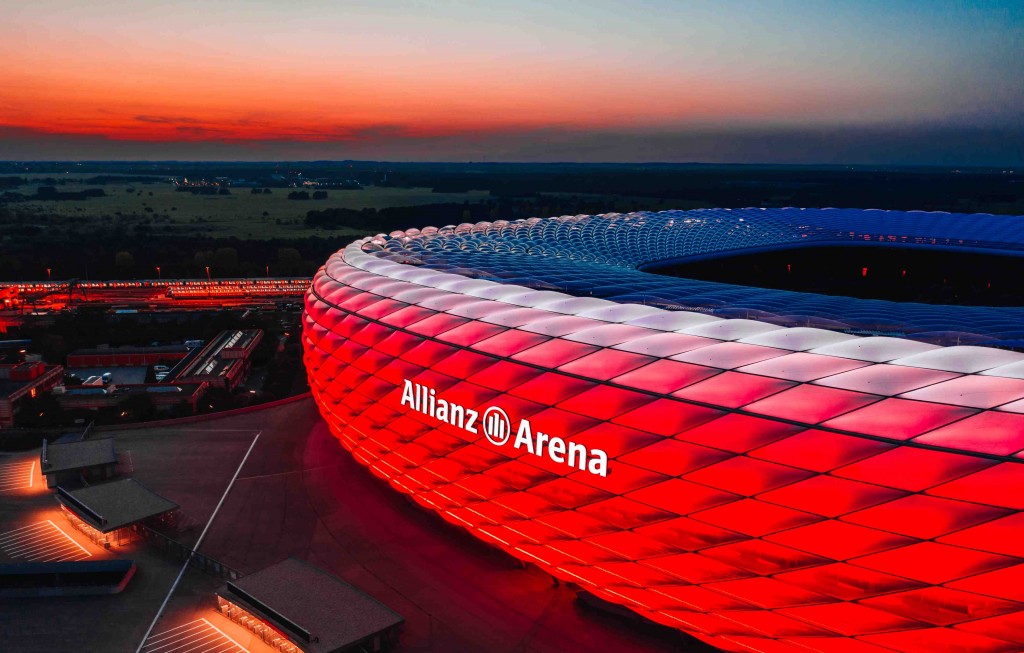 Lo stadio Allianz Arena Monaco di Baviera