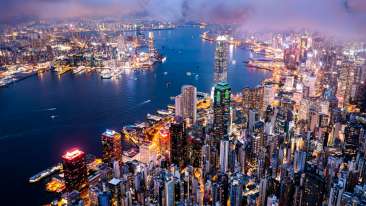 veduta di Hong Kong dall'alto