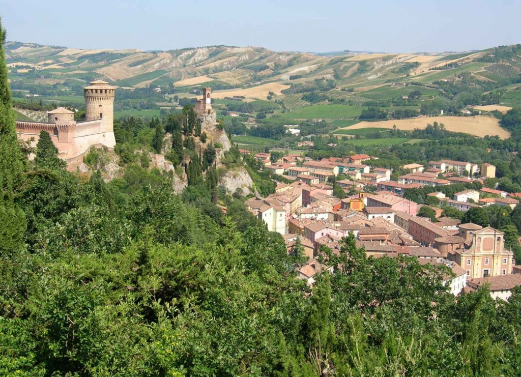 Uno scorcio del borgo di Brisighella, in provincia di Ravenna 