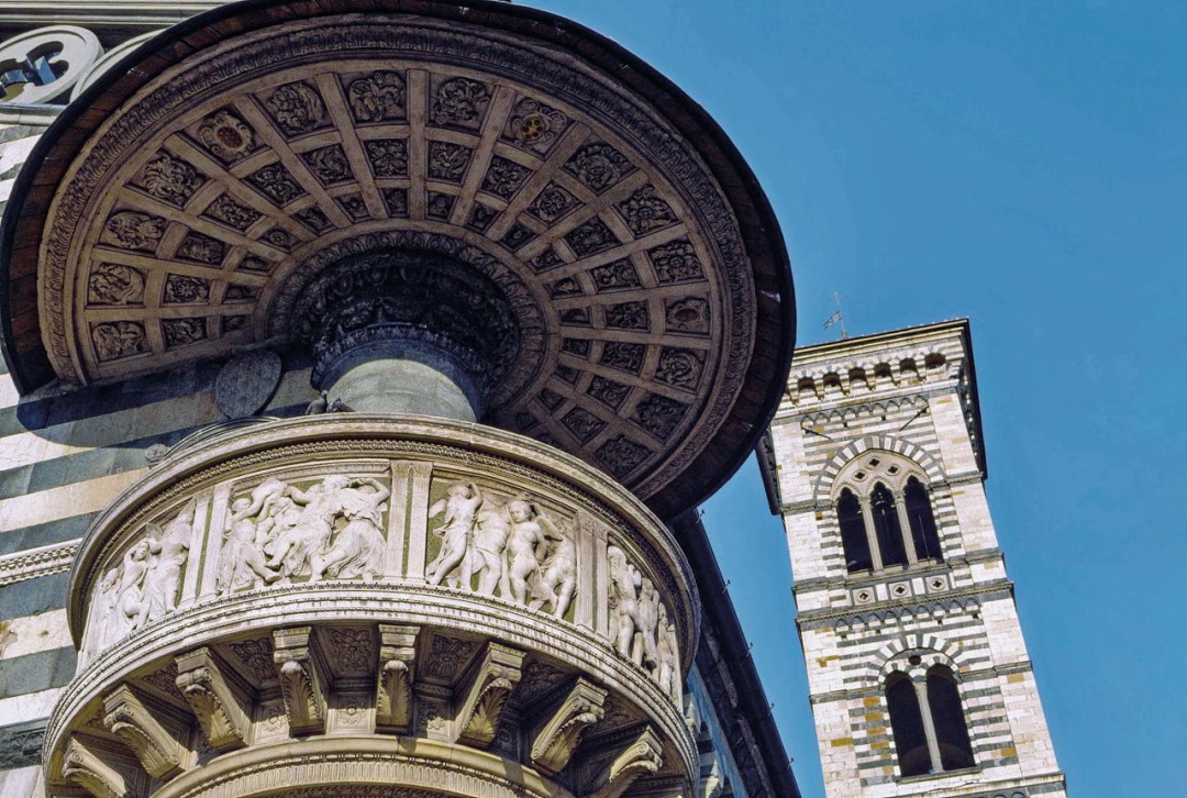 Prato cattedrale pulpito esterno opera di Donatello e Michelozzo