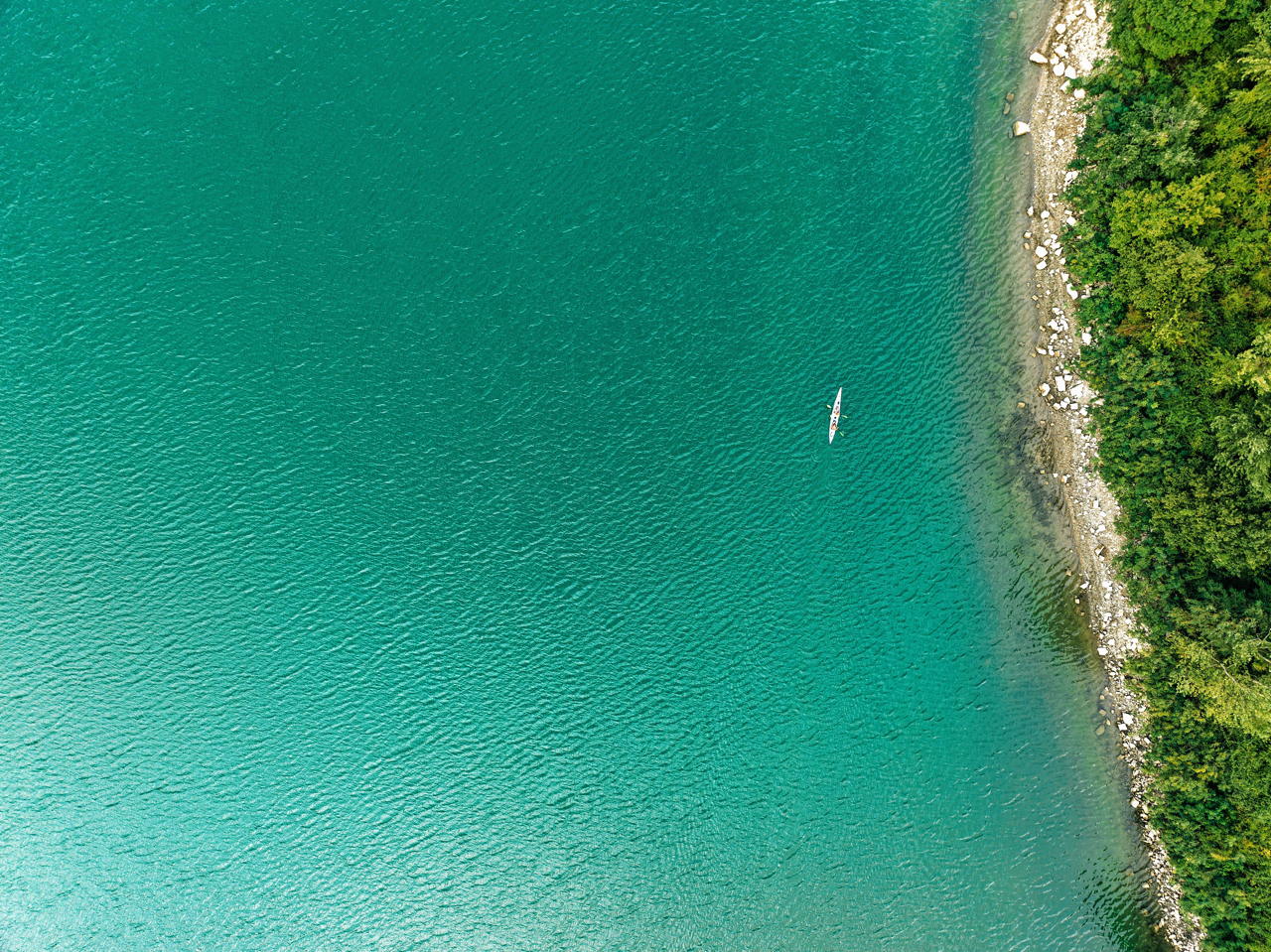 canoe lago del Bilancino Toscana