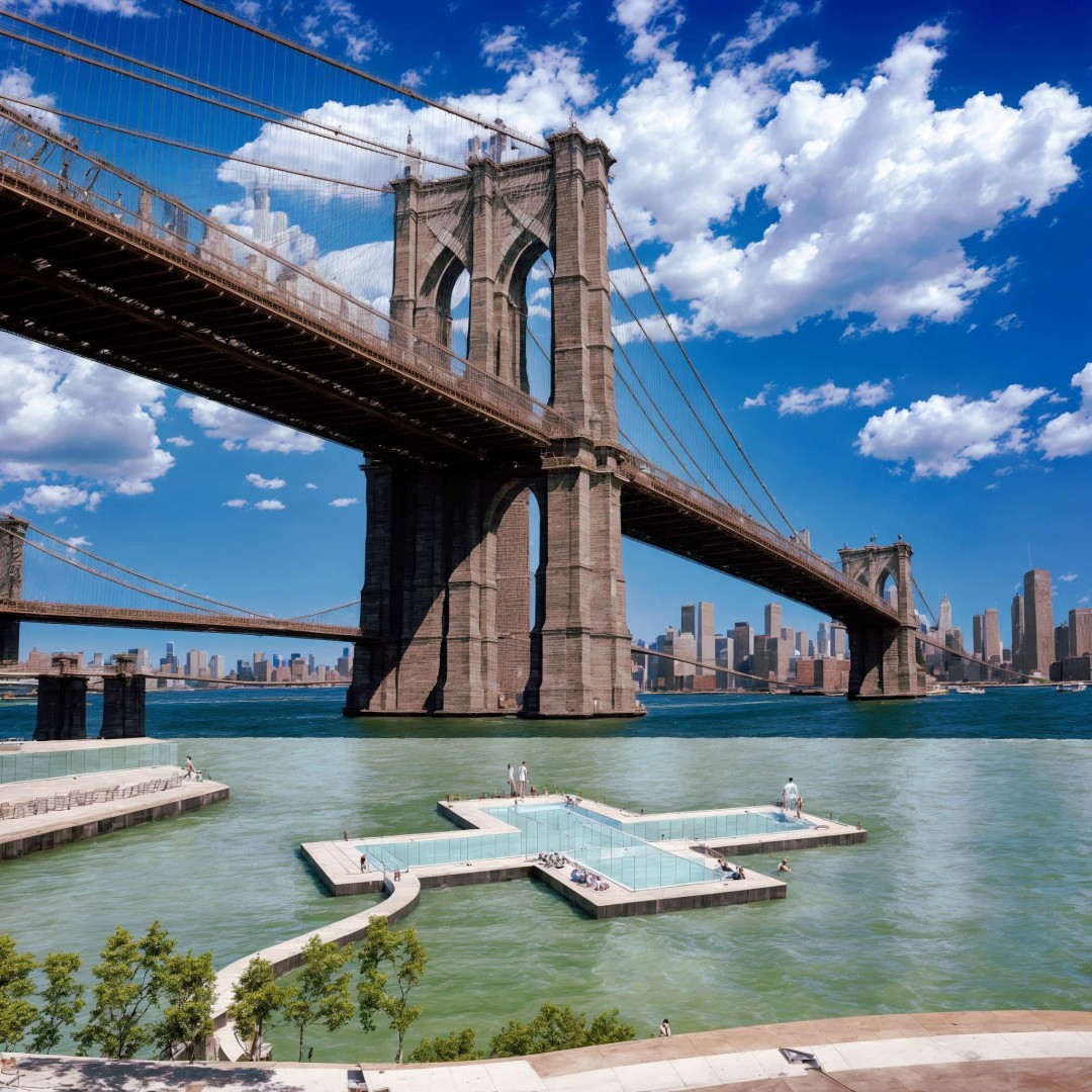 Dal 2025 New York avrà una piscina pubblica galleggiante nell’East River, con vista sullo skyline