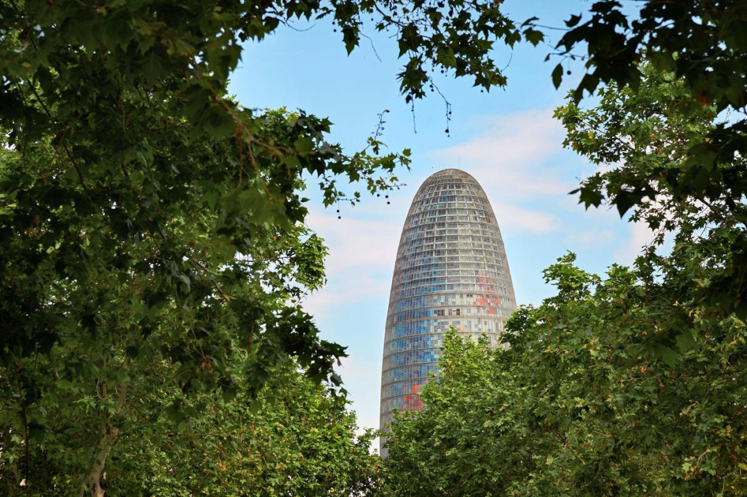 Torre Glories ex Torre Agbar nuovo simbolo del quartiere Poblenou a Barcellona