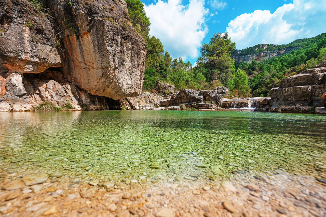 bacino di Siurana area naturale protetta Muntanyes de Prades vicino Barcellona