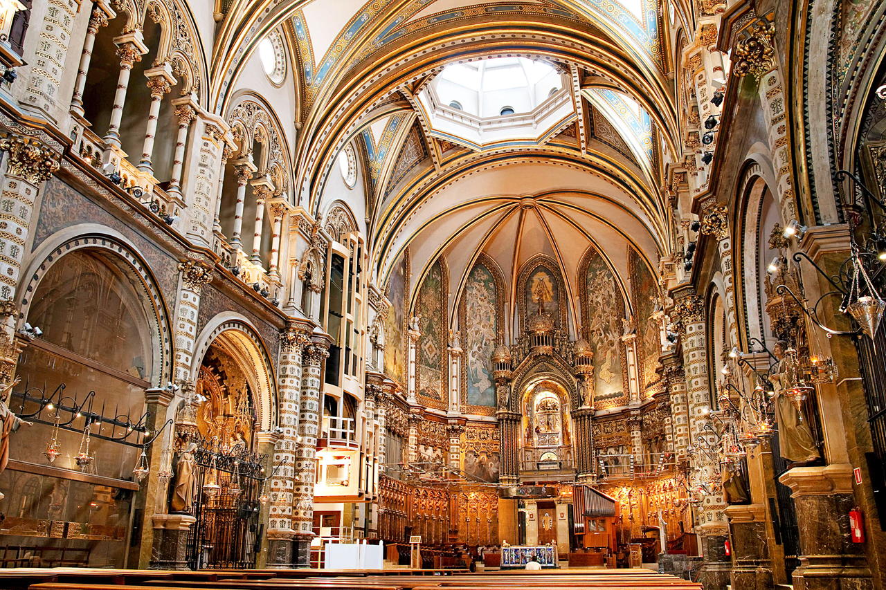 basilica del Monastero di Montserrat vicino Barcellona