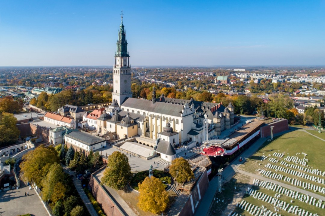 Campanile del santuario di Jasna Gora, Czestochowa (Polonia) 