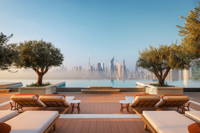 Lo skyline di Dubai visto dal nuovo resort One&Only One Za'abeel