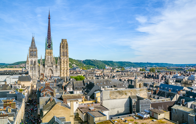 Torri della cattedrale di Notre Dame, Rouen (Francia)