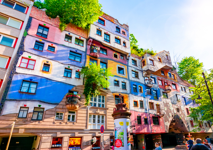 La Hundertwasserhaus “Casa di Hundertwasser” a Vienna