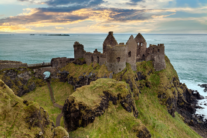 Castello di Dunluce in Irlanda