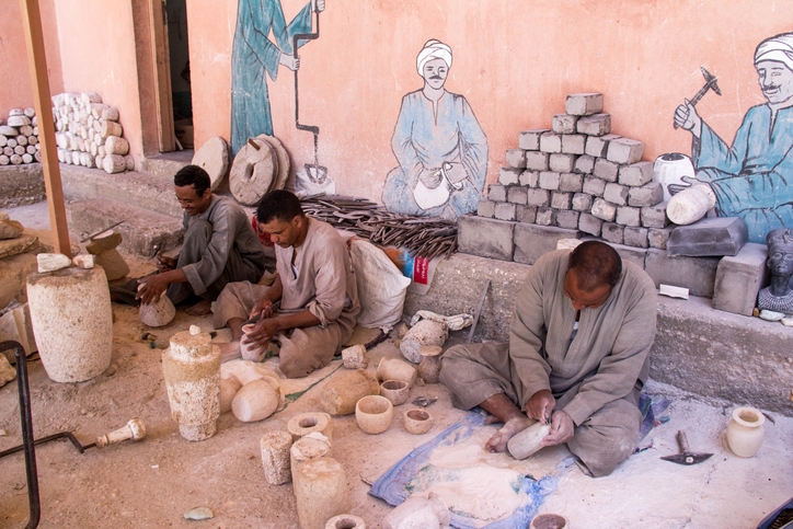 Lavorazione dell'Alabastro in Egitto
