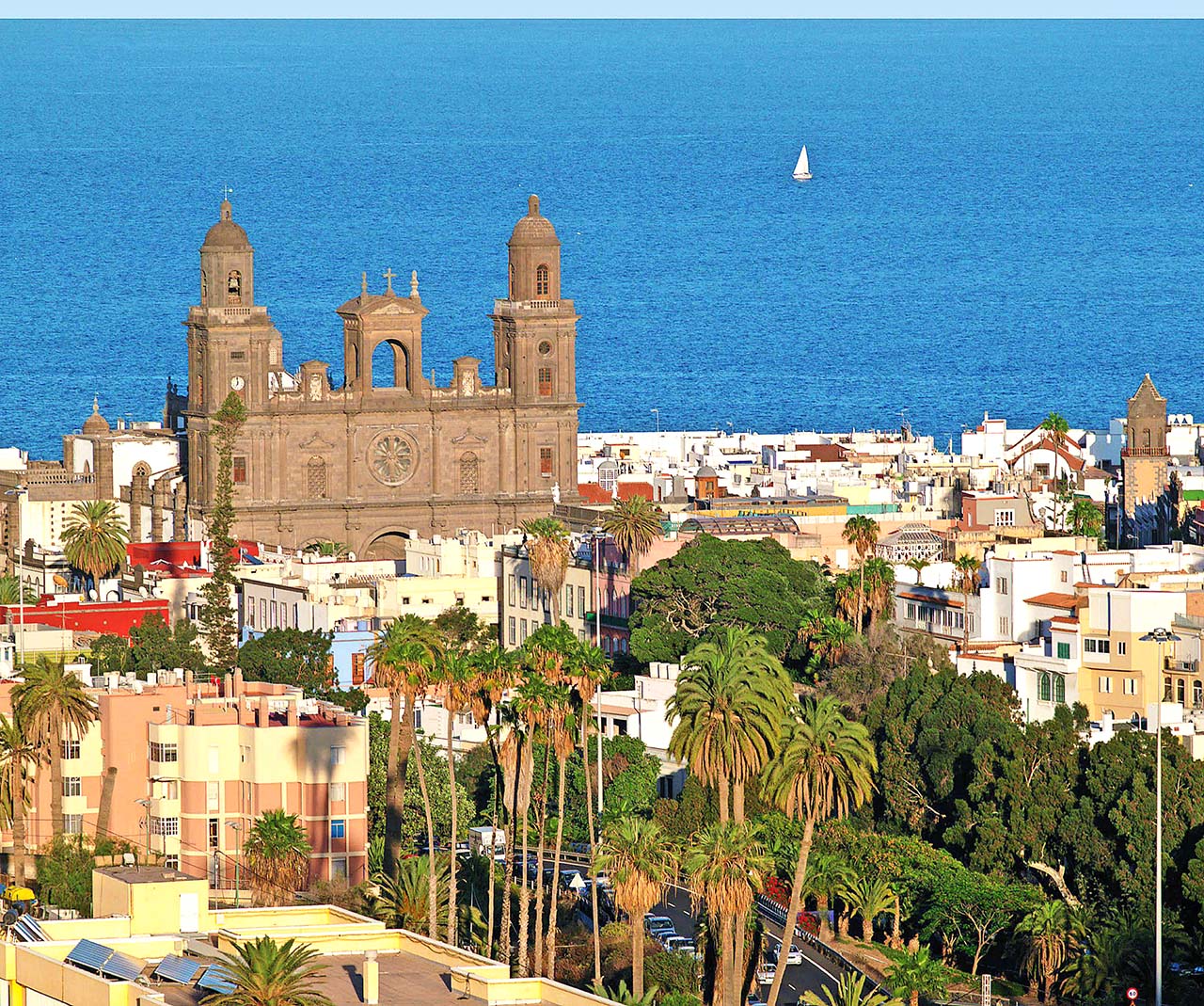 Cathedral of Sant Anna Las Palmas, old quarter of Vegueta Gran Canaria