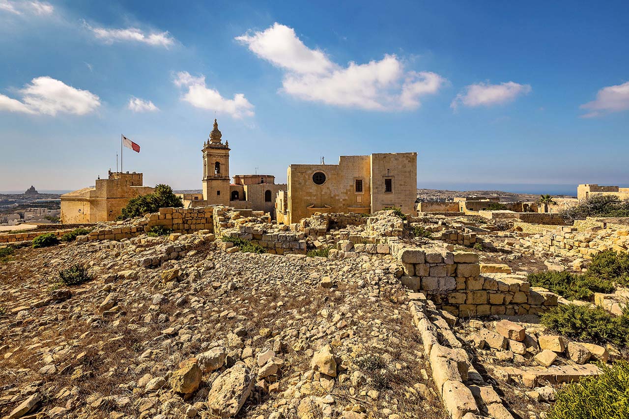 Gozo mura della cittadella a Victoria Rabat