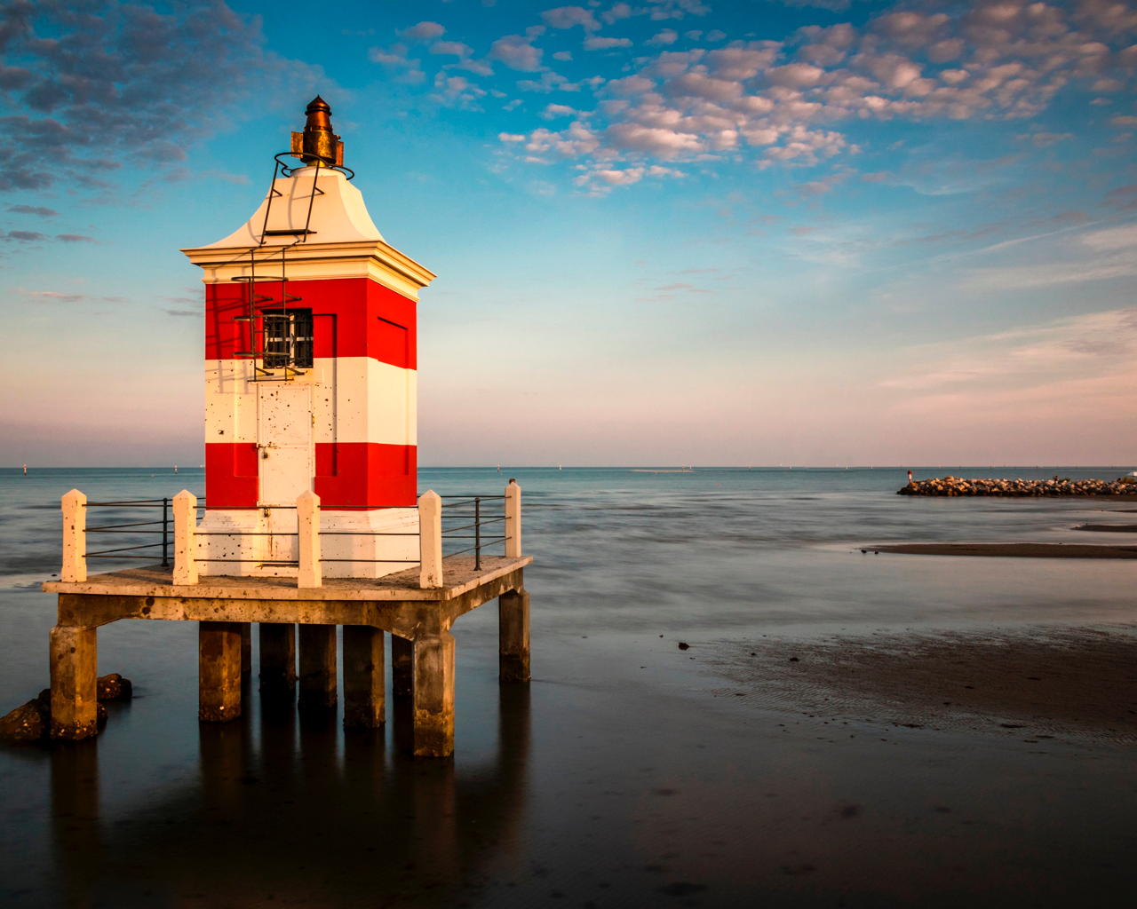 Red Lighthouse of Lignano Sabbiadoro