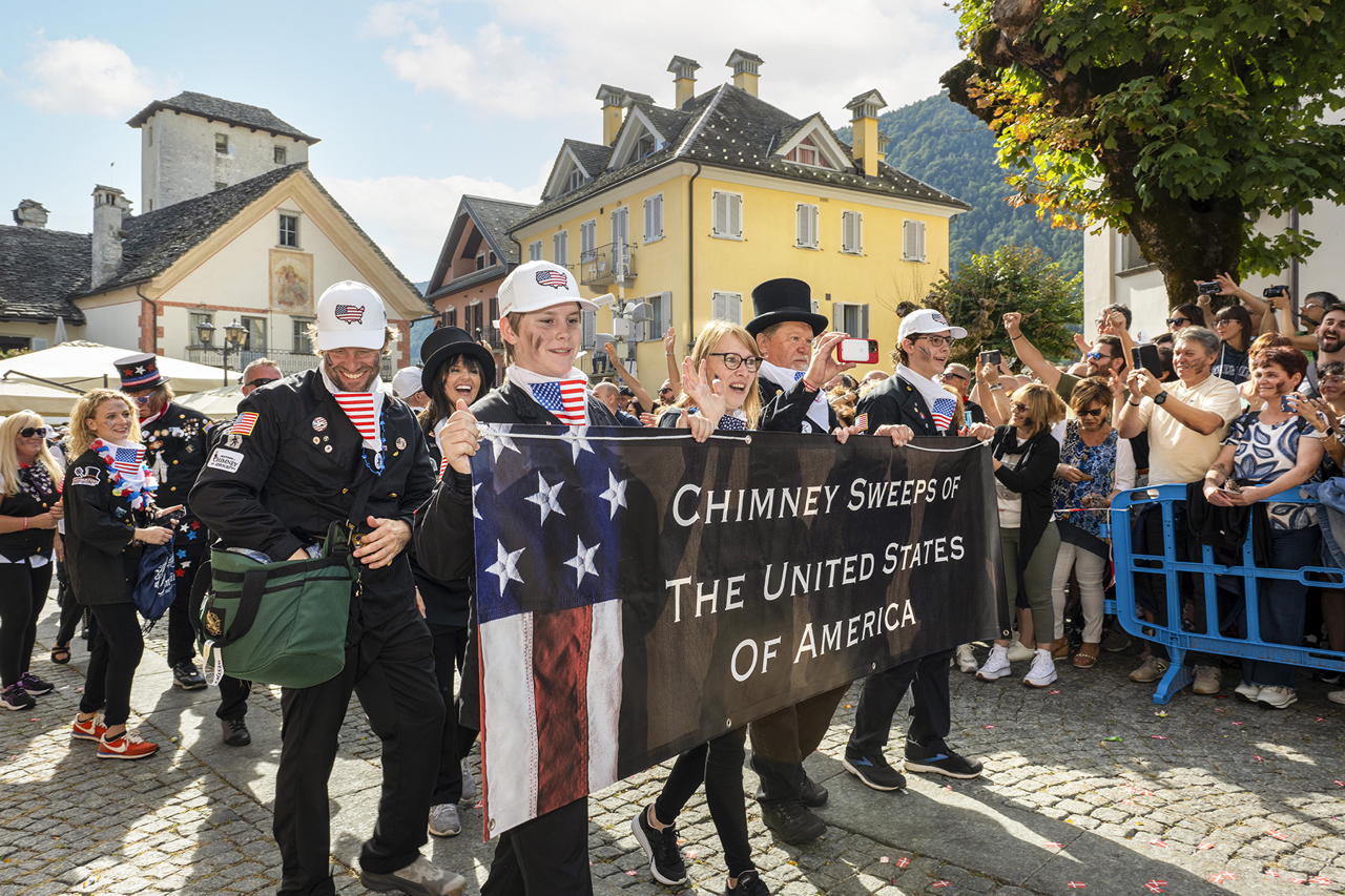 US Delegation at Chimney Sweeps' Parade