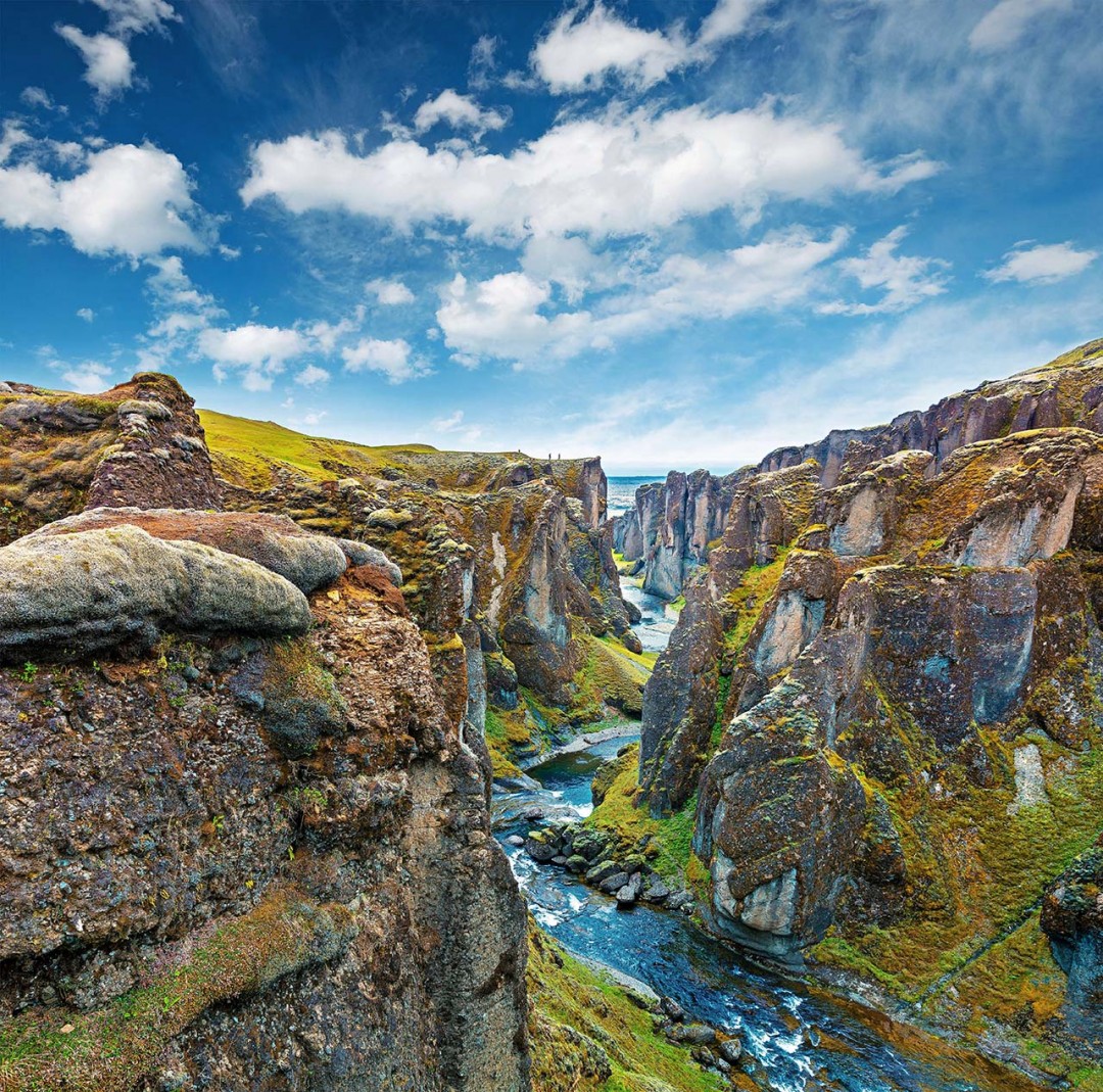 canyon fiume Fjaorarglijufur Islanda