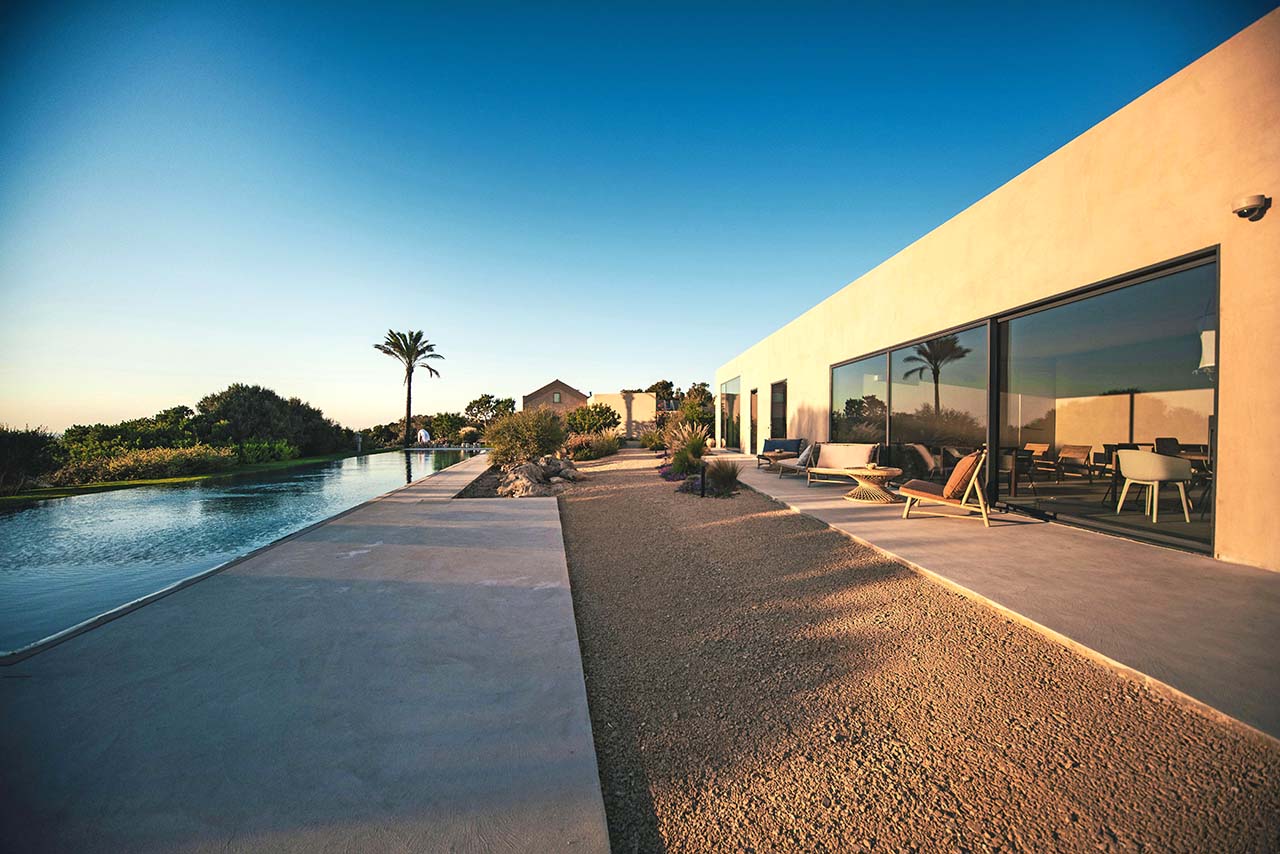 infinity pool at the Rakalia Pure Living resort in Marsala, Sicily