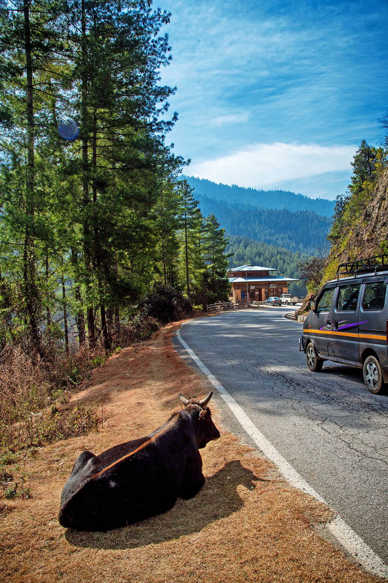 strada che da Punakha arriva a Paro Buthan © Beppe Calgaro