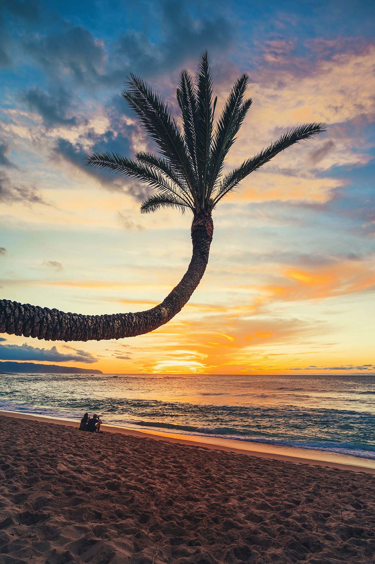 Sunset Beach isola di Oahu Hawaii