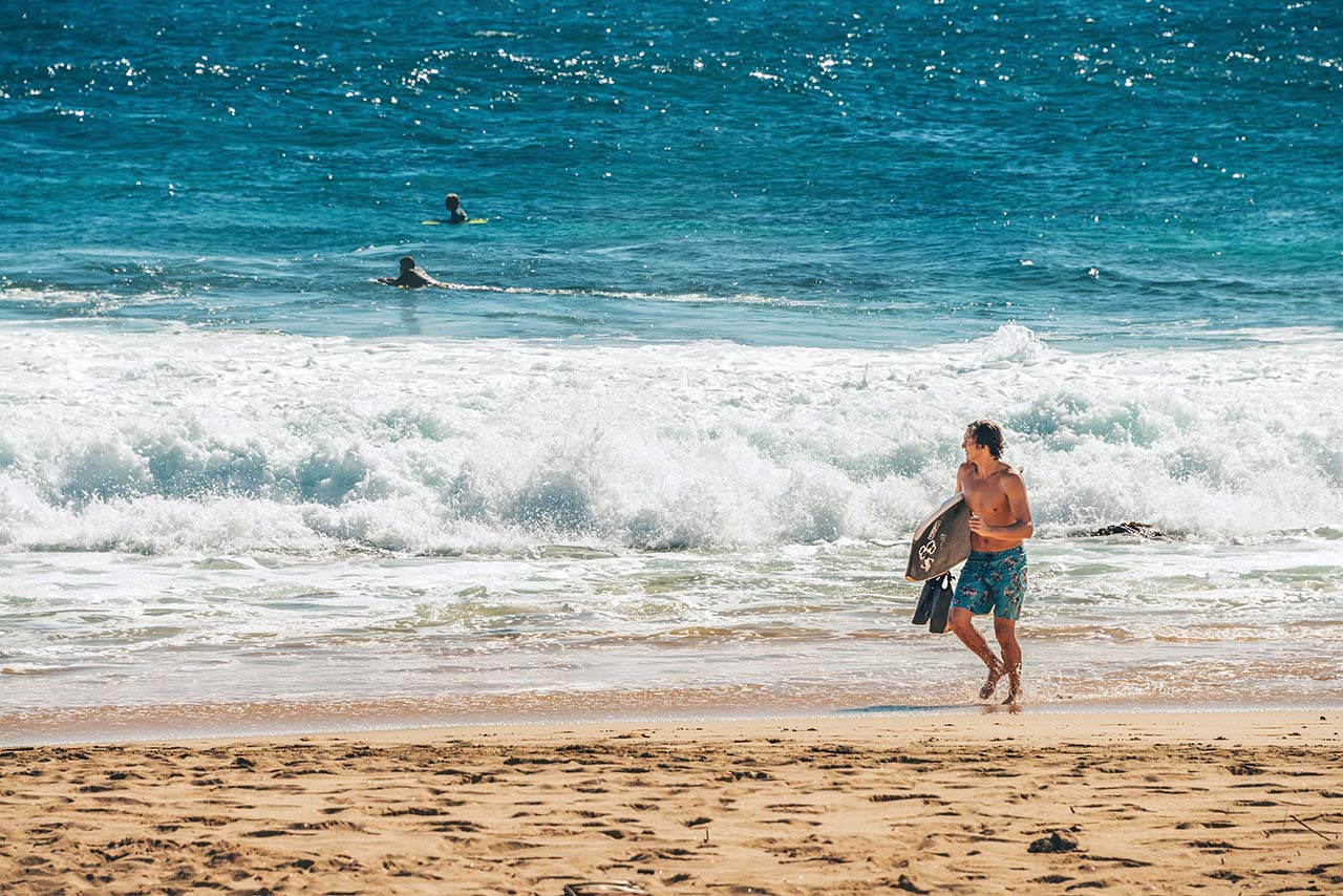 surfista a Sandy Beach